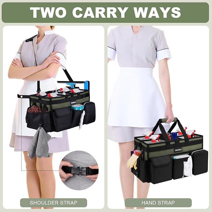 Extra-Large Cleaning Caddy, Large Cleaning Supply Caddy For Cleaners,Housekeepers - Image 5