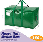 Songrey Extra Large Heavy Duty Moving Bags, 6 Pack, Dark Green - Image 2