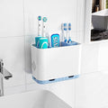 Toothbrush and Toothpaste Holders for Bathrooms Countertop - Detachable 5 Slots Kids Electric Toothbrush Holders Set Wall Mounted with Removable Dividers for Bathroom Decor and Accessories Organizer by Homtalker
