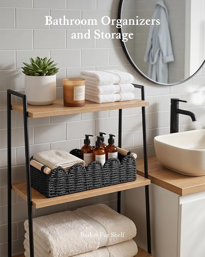 Toilet Paper Storage Basket for Toilet Tank, Bathroom Organizer - Image 4