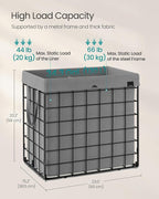 SONGMICS Laundry Hamper, Collapsible, 34.3 Gal. (130L) - Image 5