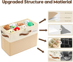 Varhomax Shoe Organizer Box 2 Pack for Closet,Small Fabric Shoe Storage Bin with Adjustable Dividers & Clear Cover, Saving Space Sneakers & Sandals Containers for Entryway, Cubby - Image 5