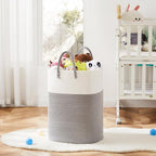Artfeel Laundry Basket,Woven Cotton Rope Laundry Hamper,60L Versatile Storage for Dirty Clothes,Baby Toys,and Blankets in Bathroom, Nursery,and Living Room - Image 6