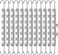 12 Pack Space Saving Hangers for Clothes, 6 to 9 Holes Expandable Heavy Duty Metal Hangers 80 Lbs Capacity, Magic Smart Hanger Closet Space Saver, Closet Organizers and Storage by Liangmall