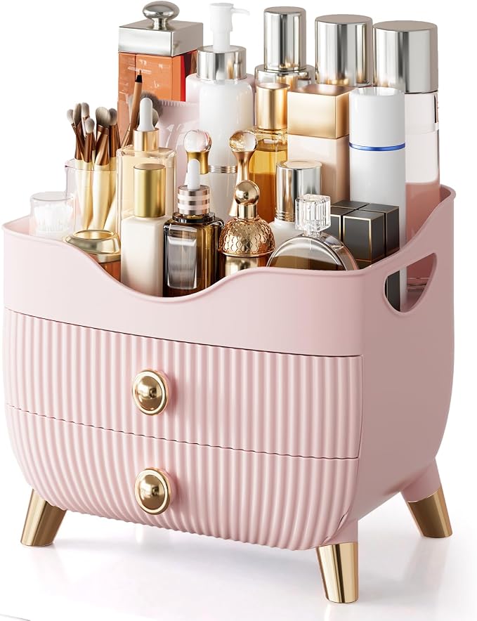 Makeup Organizer Countertop, Large Capacity Skincare Organizer for Vanity by YGJT