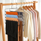Korpai 3-Pack Pants Hangers Space-Saving Multi-Layer,150° Rotate Metal Swing Arm Non Slip Rubber Coating,Closet Organizers and Storage 360 Swivel Top Hook for Jeans,Trouser,Slacks,Skirt,Scarfs,Towels - Image 7