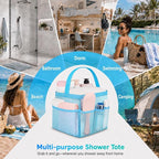 Mesh Shower Caddy Portable - 9 Pockets for College Dorm Room Essential - Image 4