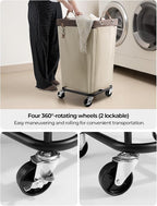 StorageWorks 160L Laundry Basket with Wheels, Rolling Hampers for Clothing - Image 5