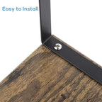 NEX Kitchen Cabinet and Counter Shelf Organizer, Shelf Riser for Pantry Countertop Cupboard Desk Top, Stackable & Expandable, Set of 4, Black and Rustic Brown - Image 6