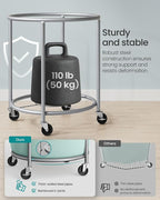 SONGMICS Laundry Basket, Rolling Steel Frame with 2 Locking Wheels, 190 L - Image 7
