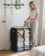 SOLEDI 130L Laundry Hamper with Lid, Large Collapsible Laundry Basket - Image 3