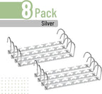 Mr. Pen- Metal Space Saving Hangers for Clothes, 8 Pack, 6 Slots | 360° Rotating Hooks, Metal Hangers, Wardrobe Organizer, Magic Cascading Hanger, Closet Space Saver - Image 2