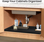 Mateeylife Under Sink Mat Kitchen Waterproof，Silicone Sink Tray 28"X19" - Image 2
