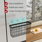 Kitchen Cabinet Door Storage Box, Self Adhesive Wall Mounted,Wardrobe/Bathroom/Refrigerator Small Items Organizer,Oil bottle/Seasoning storage (3 Piece) - Image 4