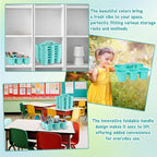 gisgfim 6 Pack Classroom Caddy Organizer with Handle, 6 Compartments, Blue - Image 6