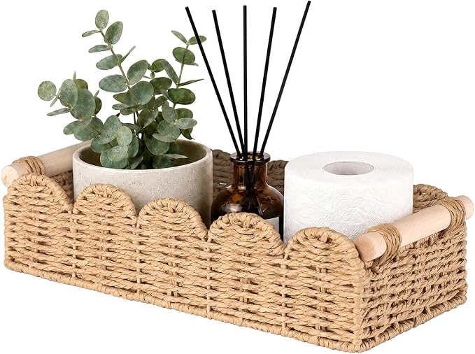 Toilet Paper Storage Basket for Toilet Tank, Bathroom Organizer by KALLAX