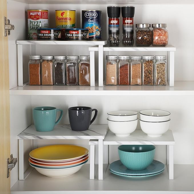 NEX Cabinet Organizer Shelf, Kitchen Counter Shelves Set of 4 - Image 2