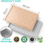 SIKADEER Waterproof Under Sink Mat Silicone 40"x19", Kitchen Cabinet Liner - Image 3