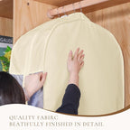 Univivi 40 Inch Cloth Garment Bags for Hanging Clothes 2 Pack, Beige - Image 4