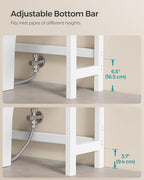 SONGMICS 3-Tier Bamboo Over The Toilet Storage, Adjustable Shelf, 66.9''H - Image 5