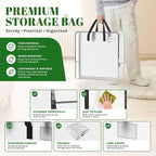 93L Wreath Storage Container, Large Clear Christmas Storage Bags, 5 Pack - Image 3