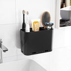 Toothbrush and Toothpaste Holders for Bathrooms Countertop - Detachable 5 Slots Kids Electric Toothbrush Holders Set Wall Mounted with Removable Dividers for Bathroom Decor and Accessories Organizer by Homtalker
