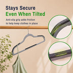 Plastic Hangers 30 Pack, Non-Slip Space-Saving Clothes Hangers, Gray - Image 5