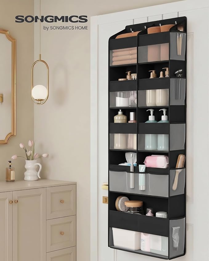 SONGMICS Over-the-Door Organizer, 5 Tier Extra Large of 9 Compartments - Image 2