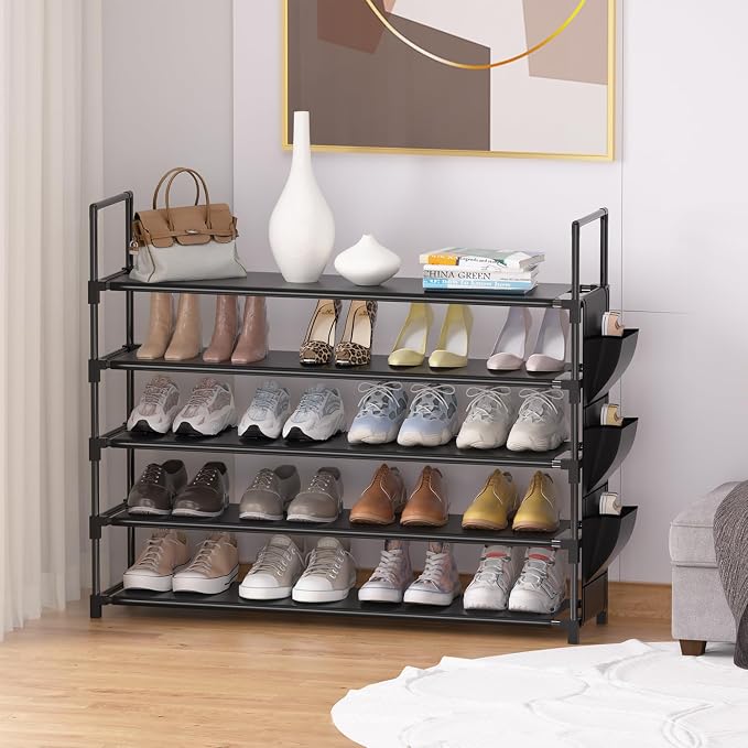 OYREL Shoe Rack 5 Tier 20-25 Storage Capacity Shoes Organizer - Image 8