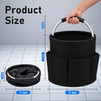 Cleaning Caddy for Cleaning Supplies,17-L,6 Side Pockets - Image 2