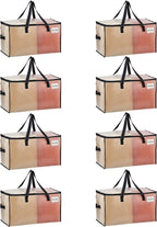 VENO Moving Bags, Storage Bags, Wide Open Top, Clear, 8 Pack by Veno
