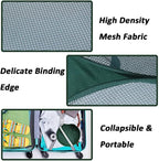 Pop Up Laundry Hamper, Reinforced Mesh Laundry Basket, Folding Clothes Storage Bin for Home, Dorm, Apartments, Travel (Green, Vertical) - Image 3