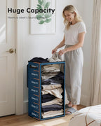 SOLEDI 100L Laundry Hamper with Lid, Large Collapsible Laundry Basket - Image 3
