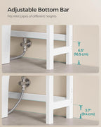 SONGMICS 3-Tier Bamboo Over The Toilet Storage, Adjustable Shelf, 66.9''H - Image 5