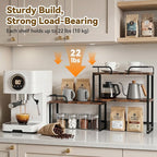 Housolution Stackable Kitchen Countertop Organizer Corner Shelf - Image 5
