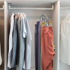 Volnamal Legging Organizer for Closet, Metal Yoga Pants Hanger w/Rubber Coated 1 Pack w/10 Clips Hold 10 Leggings, Hangers Space Saving Hanging Closet Organizer for Closet Organizers and Storage-Gray - Image 6