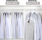TOPIA HANGER Clothes Hanger Space Saving, 6 Tier Shirt Coat Hangers Space Saving No Bump Shoulder Hangers with No Slip Foam Padded Hangers Organizers and Storage for Men and Women 4 Pack-CT65B - Image 3