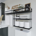 RICHER HOUSE Floating Shelves Bathroom, Wall Mounted Shelf Over Toilet - Image 3