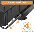 Under Sink Organizer, 2 Packs Under Sink Organizers and Storage, Slide Out Pull Out Cabinet Organizer Shelf with Metal Drawers for Kitchen Bathroom Pantry, Black - Image 2