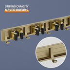 reliahom Broom Holder Wall Mount Mop Hanger Tools organizer 4Racks 5Hooks - Image 2