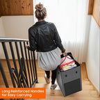 Laundry Hamper with Wheels, 150L Rolling Laundry Basket with Bag & Handles - Image 7