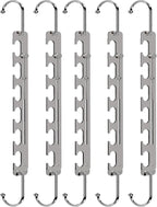 Sindax Space Saving Hangers Telescopic, 6 Holes Clothes Hangers Adjustment to 9 Holes, Upgraded Sturdy Metal Clothes Hangers Space Saving for Heavy Clothes, Closet Organizers and Storage - 5 Pack by SindaxAllforlife