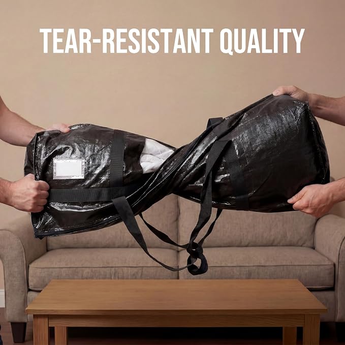 TAILI 2 Pack XXL Storage Bags with Visible Window and Handy Pocket,Black - Image 7