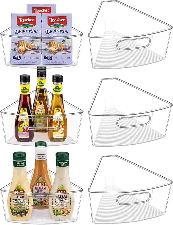 JEISSLIA Lazy Susan Cabinet Organizer Bins for 26"/ 28"/ 32" Diameter by JEISSLIA