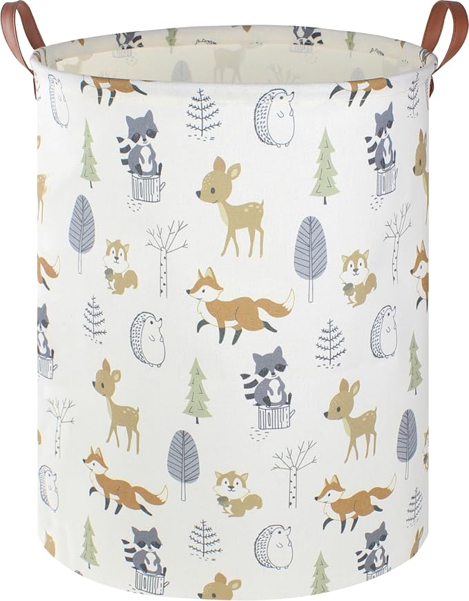 NTAOHAMPER Laundry Hamper, Laundry Basket, Waterproof Storage Bin for Bedroom, Clothes Organizer Basket, Books Box, Room Decor(Animal) by NTAOHAMPER