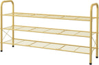 Hoctieon 2 Tier Shoe Rack for Closet, Durable Mesh Style Shoe Rack, Entryway Shoe Shelf, Shoe Storage Organizer for Hallway, Bedroom, Living Room, Wardrobe, Gold - Image 9