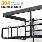 Hanging Shower Caddy Over Showerhead - Rustproof No Drill Shower Organizer - Image 3