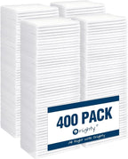 Orighty Microfiber Cleaning Cloth, 400 Pack Highly Absorbent Cleaning Rags, Household Cleaning Supplies, Reusable Microfiber Towels Lint Free Cloths for House, Kitchen, Car Care, 12x11 inch, White by AllRightinOrighty