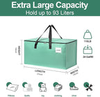 Moving Bags Heavy Duty Mint Green – Large Packing Bags for Moving, Extra Large Storage Totes with Zippers and Handles - Image 7