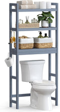 SONGMICS 3-Tier Bamboo Over The Toilet Storage, Adjustable Shelf, 66.9''H by Unknown